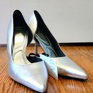 Zara pumps, Silver, Size 36/US 5.5 NWT